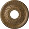Ekena Millwork Palmetto Ceiling Medallion (Fits Canopies up to 4 7/8"), 12 1/8"OD x 3 1/2"ID x 1"P, Rubbed Bronze CM12PMRZS - alternate 1